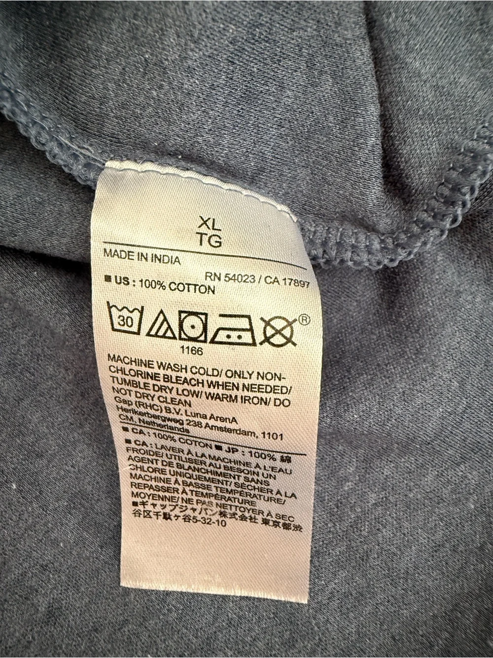 Banana Republic Men's Long Sleeve Henley - Slate Blue